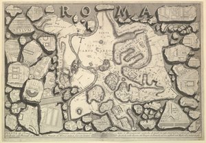 Piano di Roma..., da Le Antichità Romane, ca. 1756 da Giovanni Battista Piranesi