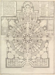 Piano di un ampio e magnifico Collegio progettato secondo gli antichi ginnasi greci, 1750