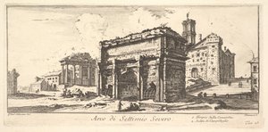 Tavola 13: Arco di Settimio Severo, Tempio della Concordia, Ascesa al Campidoglio