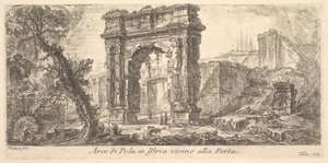 Arco di Pola in Istria vicino alla Porta, ca. 1750 da Giovanni Battista Piranesi