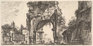 Arco di Druso alla Porta S. Sebastiano a Roma, ca. 1748 da Giovanni Battista Piranesi