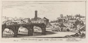 Ponte Senatorio oggi detto Ponte Rotto da Giovanni Battista Piranesi
