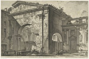 Portico di Ottavia a Roma da Giovanni Battista Piranesi
