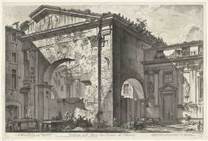 Portico di Ottavia a Roma da Giovanni Battista Piranesi