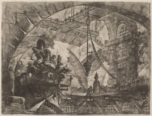 Prigionieri su una Piattaforma Sporgente da Giovanni Battista Piranesi