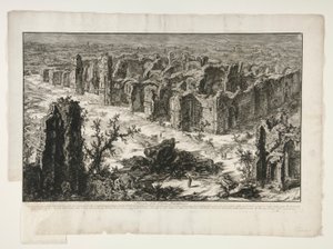 Rovine delle Terme Antoniniane, da Vedute di Roma da Giovanni Battista Piranesi