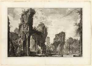 Rovine dello Xystus [un lungo portico aperto usato per esercizi atletici], la sala centrale delle Terme Antonine [Le Terme di Caracalla], da Vedute di Roma