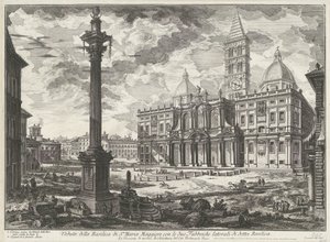 Santa Maria Maggiore a Roma (serie: Vedute di Roma) da Giovanni Battista Piranesi