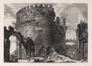 Sepolcro di Cecilia Metella da Giovanni Battista Piranesi