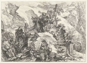Scheletri e sculture da Giovanni Battista Piranesi