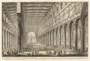 Sezione Interna della Basilica di S. Paolo fuori le Mura da Giovanni Battista Piranesi