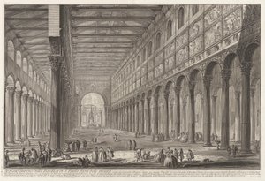 Spaccato interno della Basilica di S. Paolo fuori delle Mura da Giovanni Battista Piranesi
