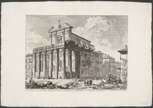 Tempio di Antonino e Faustina a Roma da Giovanni Battista Piranesi