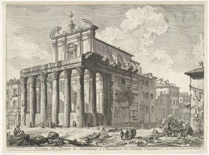 Tempio di Antonino e Faustina a Roma da Giovanni Battista Piranesi