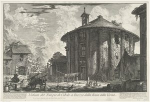 Tempio di Ercole Invictus a Roma (Vedute di Roma disegnate e incise da Giambattista Piranesi architetto veneziano)