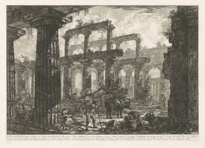 Tempio di Nettuno a Paestum (Diverse vedute di alcuni resti di tre grandi edifici ancora in piedi a Paestum)