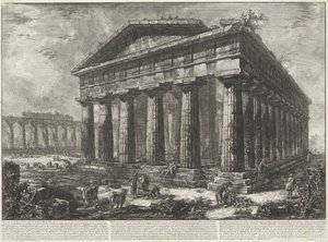 Tempio di Nettuno a Paestum da Giovanni Battista Piranesi