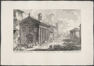 Tempio di Portuno a Roma da Giovanni Battista Piranesi