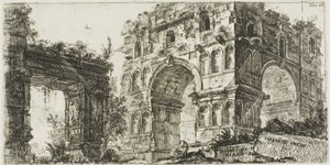 Tempio di Giano, tavola 11 da Alcune vedute di archi trionfali e altri monumenti da Giovanni Battista Piranesi