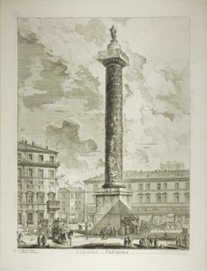 La Colonna di Marco Aurelio, da Vedute di Roma