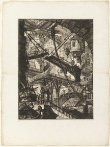 Il Ponte Levatoio, tavola 7 da Prigioni Immaginarie da Giovanni Battista Piranesi