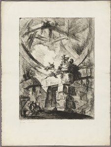 La Ruota Gigante, tavola 9 da Prigioni Immaginarie da Giovanni Battista Piranesi