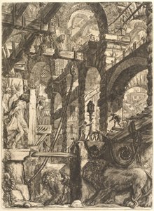 I bassorilievi del leone da Giovanni Battista Piranesi