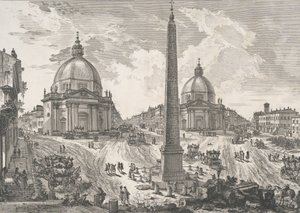 Veduta della Piazza del Popolo, ca. 1750 da Giovanni Battista Piranesi