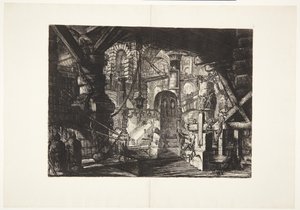 Il molo con catene da Giovanni Battista Piranesi