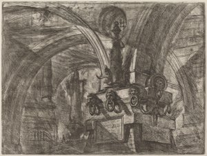 Il molo con una lampada da Giovanni Battista Piranesi
