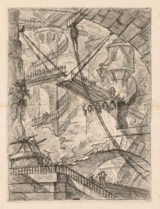 Le prigioni: un immenso interno con un ponte levatoio, 1745-1750 da Giovanni Battista Piranesi