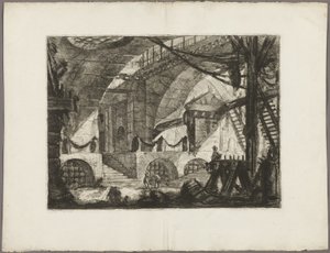 Il cavalletto, tavola 12 da Prigioni immaginarie da Giovanni Battista Piranesi