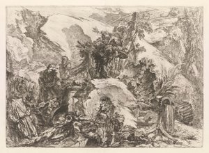 Gli Scheletri, da Grotteschi da Giovanni Battista Piranesi