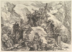 Gli scheletri, da Grotteschi, ca. 1748 da Giovanni Battista Piranesi