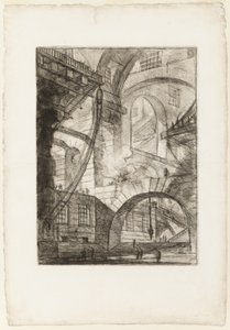Il fuoco fumante, tavola 6 da Prigioni Immaginarie da Giovanni Battista Piranesi