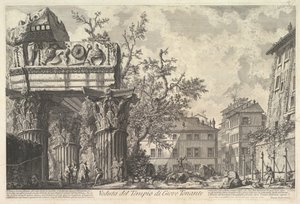Veduta del Tempio di Giove Tonante da Giovanni Battista Piranesi
