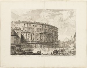 Il Teatro di Marcello, da Vedute di Roma da Giovanni Battista Piranesi