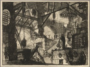 Il Pozzo, tavola 13 da Prigioni Immaginarie da Giovanni Battista Piranesi