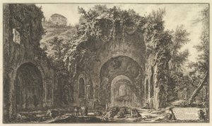 La cosiddetta Grotta di Egeria Veduta della fonte e delle spelonche di Egeria fuori Roma, ca. 1766 da Giovanni Battista Piranesi