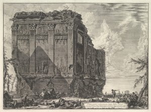 Il cosiddetto Tempio di Salus, sulla strada per Albano da Giovanni Battista Piranesi