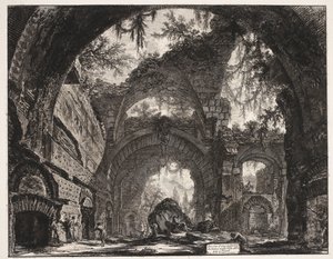 Terme nella Villa Adriana a Tivoli da Giovanni Battista Piranesi