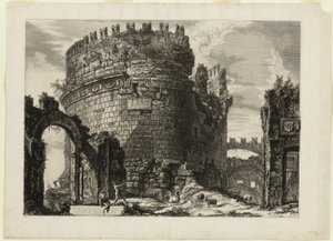 Tomba di Caecilia Metella, da Vedute di Roma da Giovanni Battista Piranesi