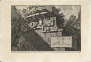 Tomba di Cecilia Metella a Roma da Giovanni Battista Piranesi