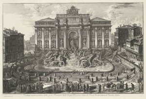 Fontana di Trevi a Roma da Giovanni Battista Piranesi