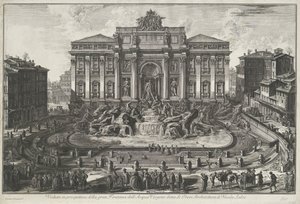Fontana di Trevi a Roma da Giovanni Battista Piranesi