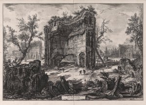 Veduta degli Avanzi delle Fabbriche del Secondo Piano delle Terme di Tito, da Vedute di Roma da Giovanni Battista Piranesi