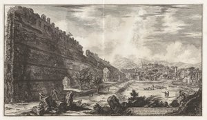 Veduta degli avanzi del Castro Pretorio nella Villa Adriana a Tivoli da Giovanni Battista Piranesi