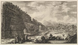 Veduta degli avanzi del Castro Pretorio nella Villa Adriana a Tivoli da Giovanni Battista Piranesi