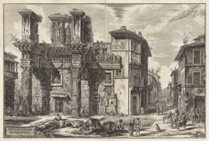 Veduta degli Avanzi del Foro di Nerva, da Vedute di Roma da Giovanni Battista Piranesi