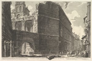 Veduta degli Avanzi del Foro di Nerva, l